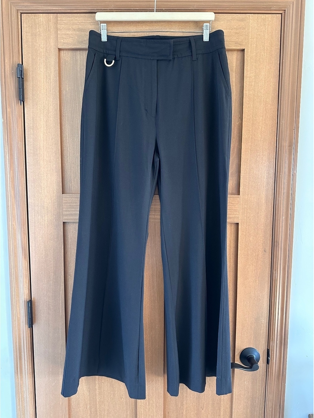 Zimmermann Wool Blend Woven Wide-Leg Pants Trousers in Black Women’s sz 4 Large - Picture 11 of 15